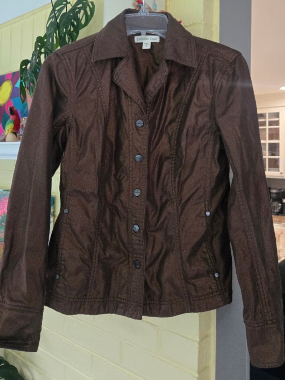 Coldwater Creek Bronze Metallic Shimmer Jacket,